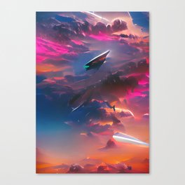 Space race Canvas Print