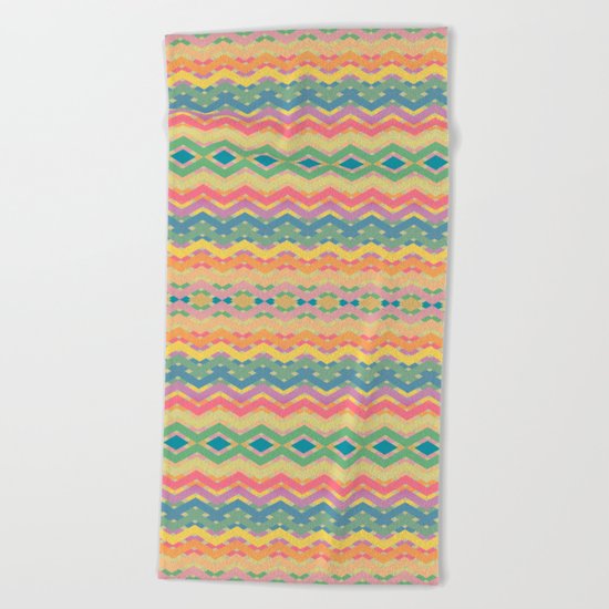 Summer-color Pattern Beach Towel