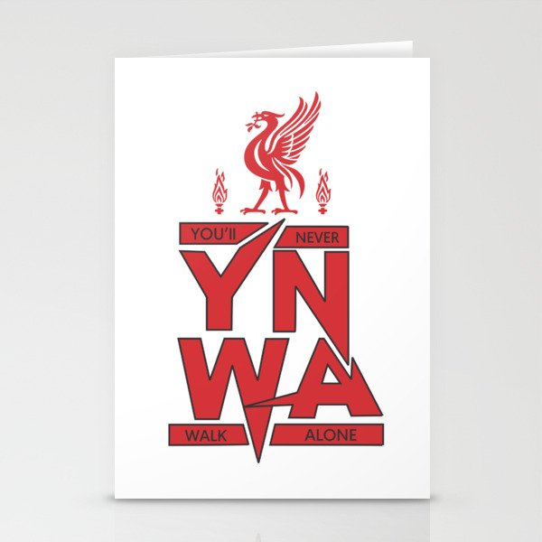 You Ll Never Walk Alone Liverpool Stationery Cards By Xurishop Society6