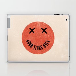 Good Vibes Only (Textured) Smile Quote Laptop Skin