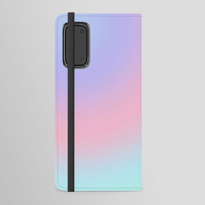 Pastel Iridescent Radial Gradient Android Wallet Case