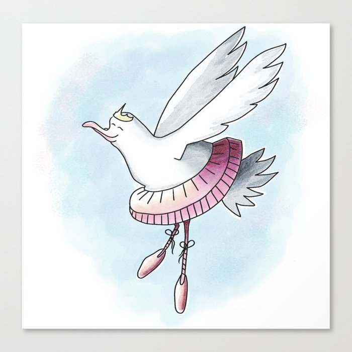 Ballerina bird Canvas Print