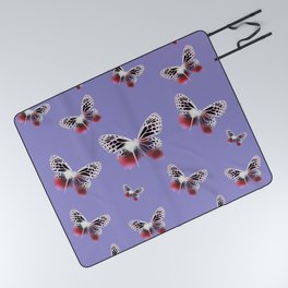 Olivia Rodrigo Butterfly Geometric Pattern Picnic Blanket