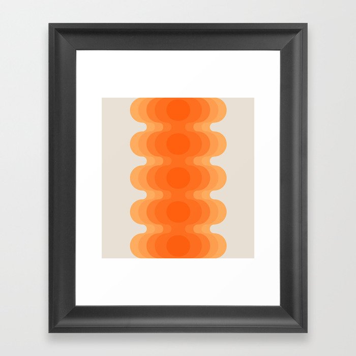 Echoes - Creamsicle Framed Art Print