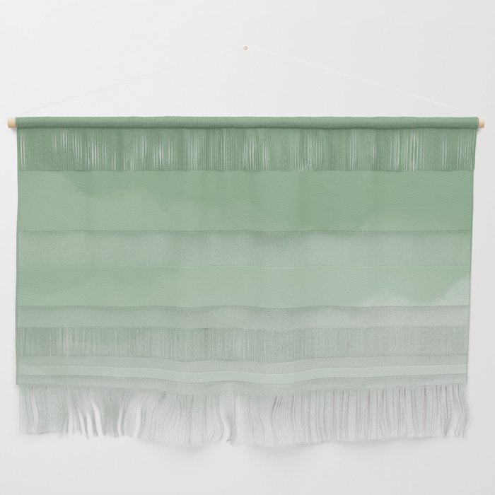 Pale Sage Green Watercolor Ombre (pale sage green/white) Wall Hanging