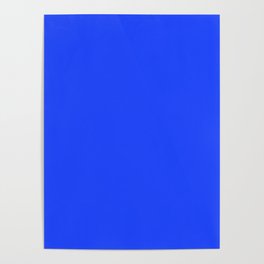 Cheapest Solid Deep Blue Orchid Color Poster