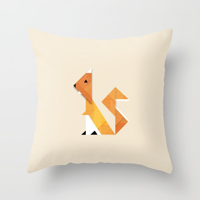 Squirrel Throw Pillow