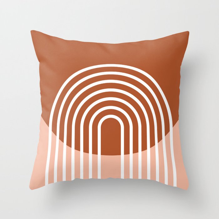Mid Century Modern Geometric 2 Throw Pillow