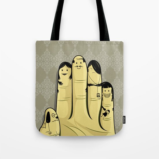 The finger family Tote Bag