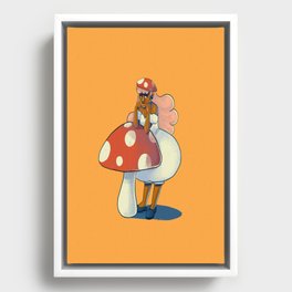 Mushroom Princess Framed Canvas