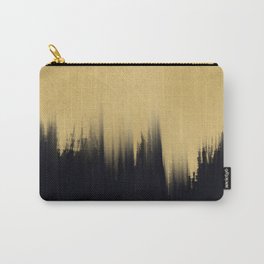 Modern Brush strokes Gold Black Design Carry-All Pouch