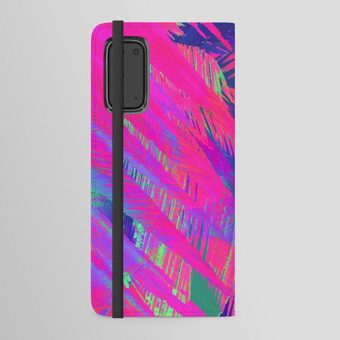 Hot Pink Flamingo Palms Android Wallet Case