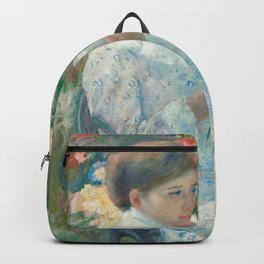 On a Balcony (1878–1879) by Mary Cassatt Backpack | Mary, Cassatt, Art, Old, Drawing, Impressionist, Girl, Vintage, Woman, American 
