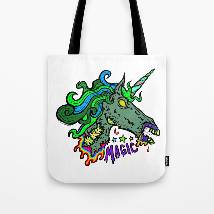Zombie Unicorn Magic Tote Bag