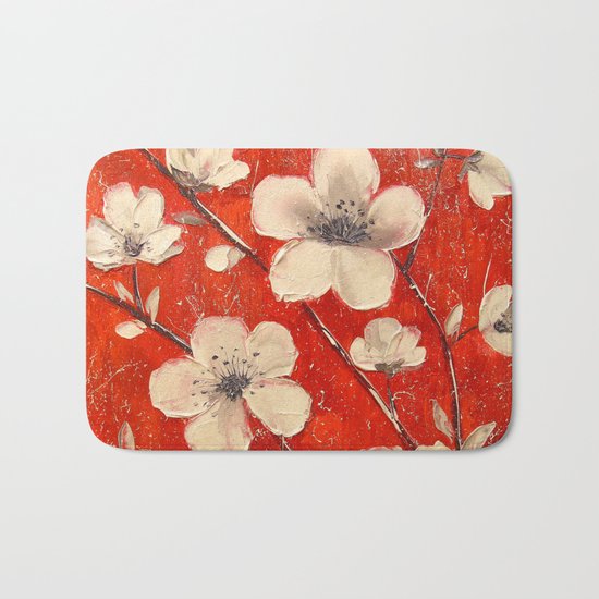 Flowering Apple tree Bath Mat