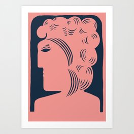 Classic Curls Art Print