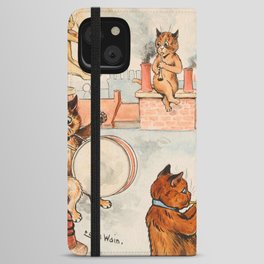 Roof Top Band by Louis Wain iPhone Wallet Case