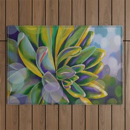 Succulent or cactus, art by Miguel Matos Official Outdoor Rug