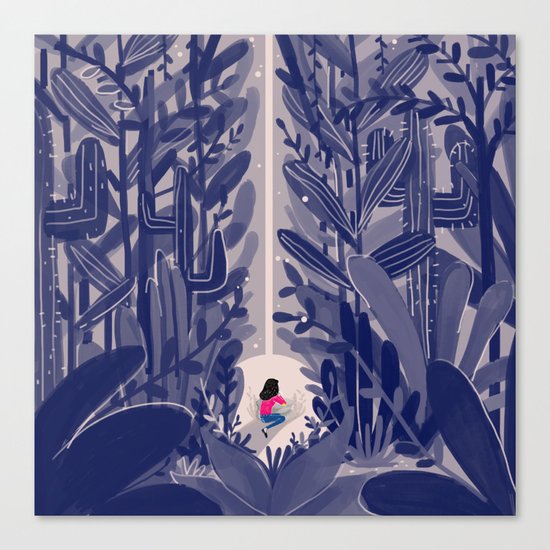 Between me & Him Canvas Print