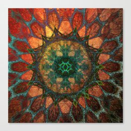 Sun Mandala Canvas Print