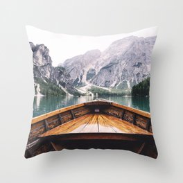 Mountain Lake Throw Pillow