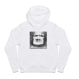 Easter island - Moai statue - Ink Hoody | Statue, Graphic, Scary, Black and White, Abstract, Portrait, Art, Illustration, Drawing, Esater 