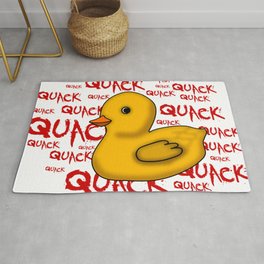 Quack quack quack duck Rug