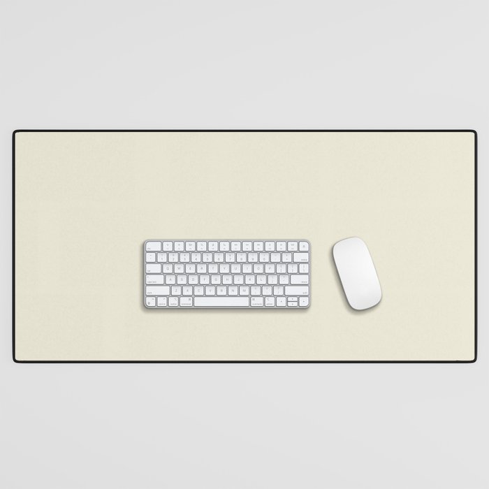 Eggshell Yellow Desk Mat