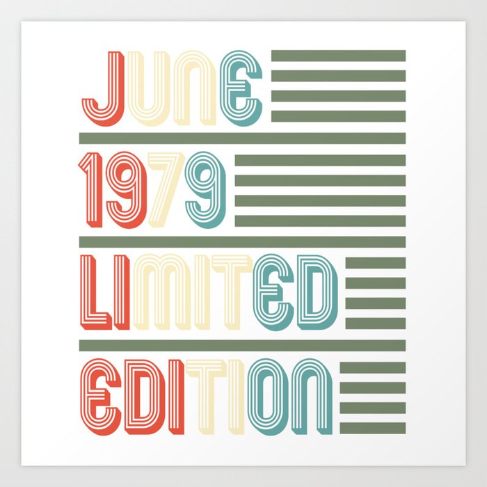 June Cool Vintage Retro Birthday Gift For Your Wife And Husband