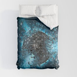 Disco planet explosion Comforter