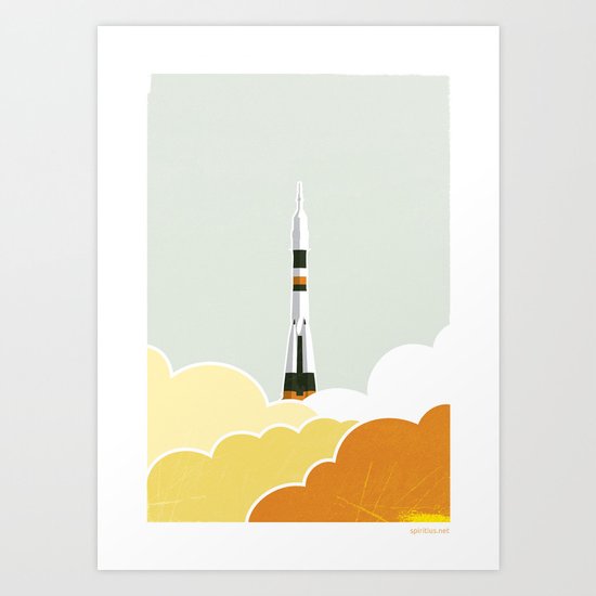 Soyuz Start Art Print