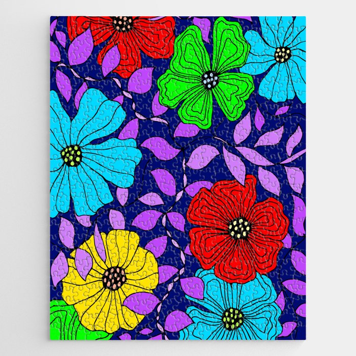 Flower party 4 Jigsaw Puzzle