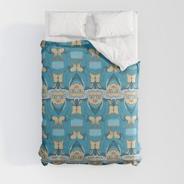 Blue Rinse with Handbag Tessellation Comforter