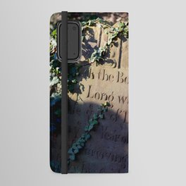 gravestone in morning light Android Wallet Case