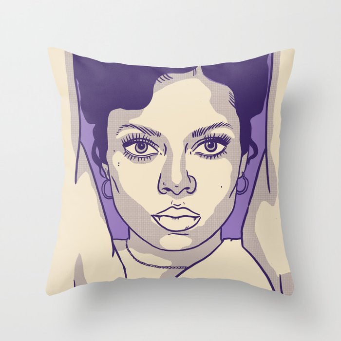 Diana Ross Throw Pillow