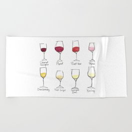 Colors of Wine Beach Towel
