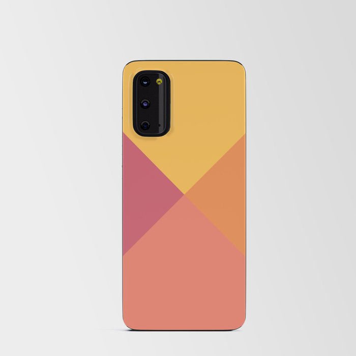 Aina - Warm Geometric Triangle Shaped Square Art Pattern Android Card Case