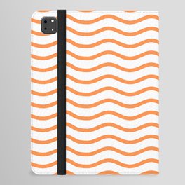 Orange Wave pattern  iPad Folio Case
