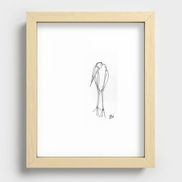 Wood Stork Recessed Framed Print