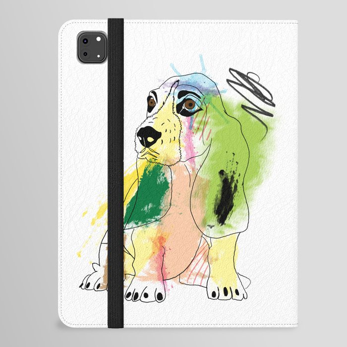 cute dog painting  iPad Folio Case