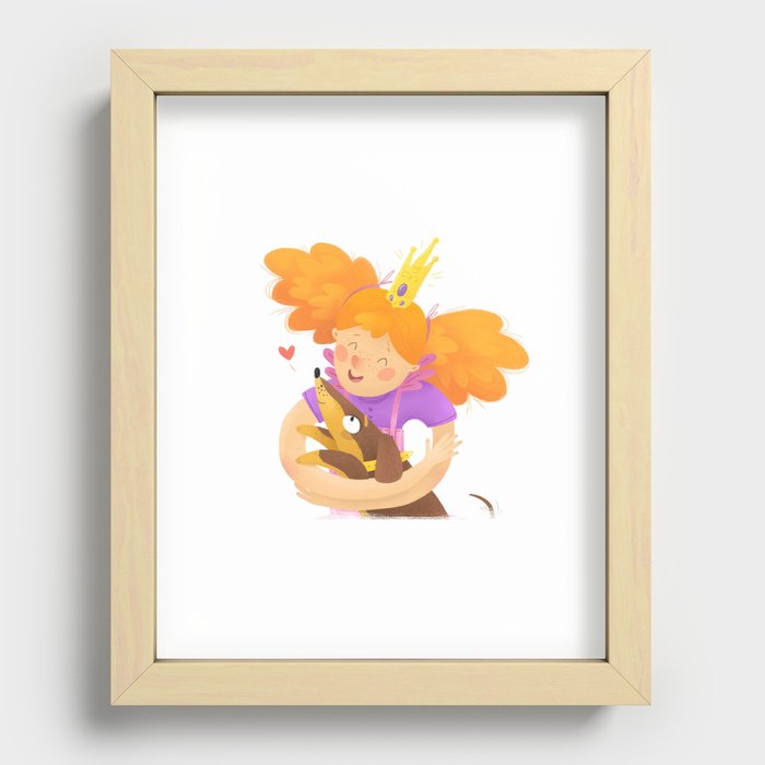 Princess Ann and Little Bubu Recessed Framed Print