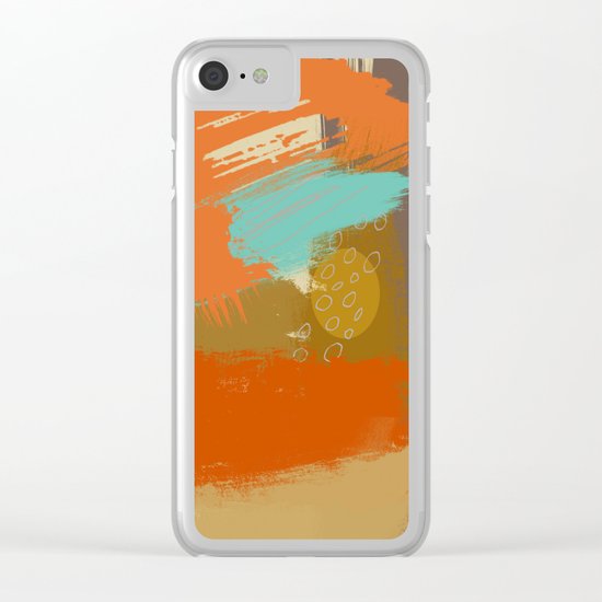 Secret Places, Abstract Landscape Art Clear iPhone Case
