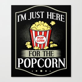 Popcorn Machine Movie Snack Maker Canvas Print