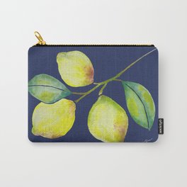 The Lemon branch - Navy Carry-All Pouch