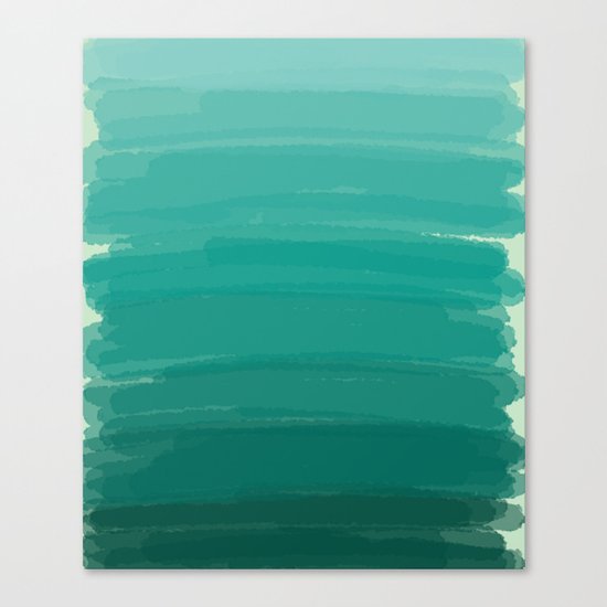 Sea Foam Dream Ombre Canvas Print