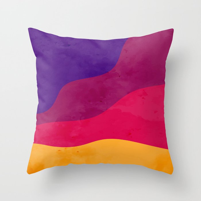 Funky Wave Pattern Vol. 3 Throw Pillow
