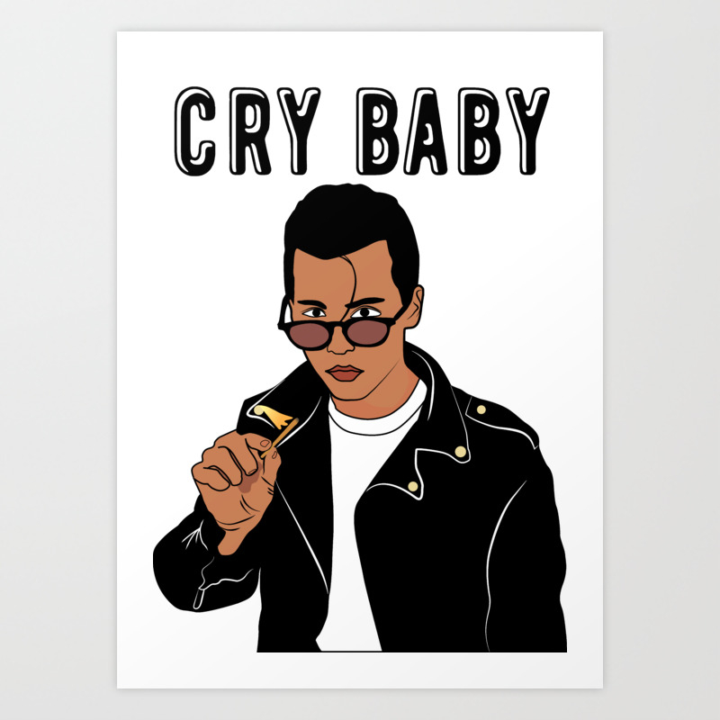 Johnny Depp Cry Baby Art Print By Miguelpaiva Society6