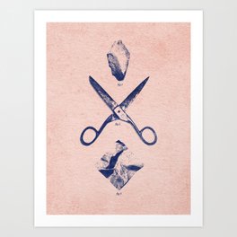 PLAY / Rock Scissors Paper Art Print