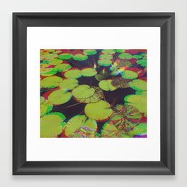 Lily Pads in Two Dimensions Framed Art Print