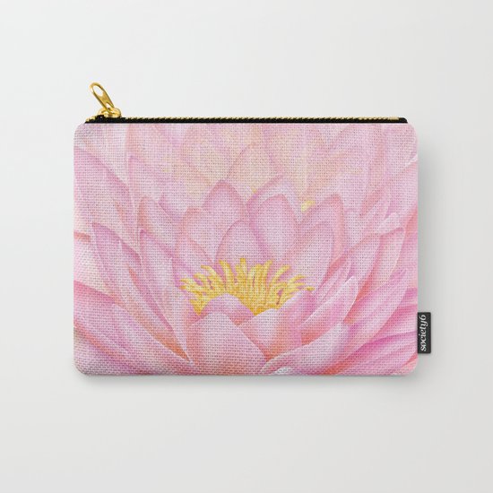 Pink Lotus Carry-All Pouch